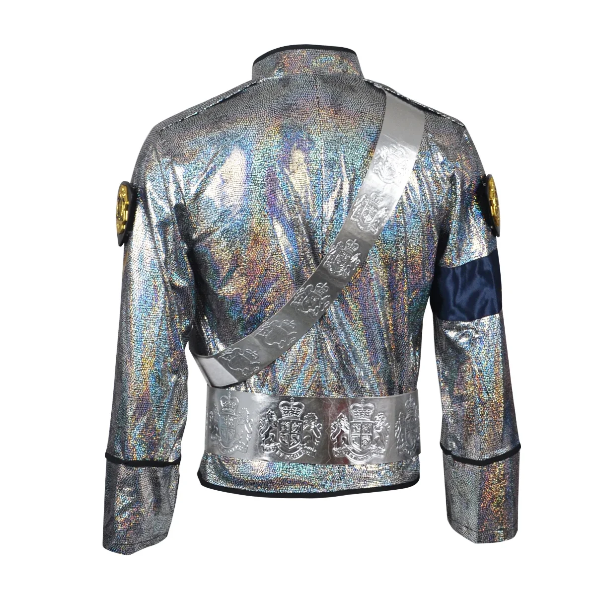 New Model Michael Jackson BAD Bucharest Tour Cosplay Full Set Handmade Laser Jacket Belt Rare Stage Outfit For Impersonator view 4