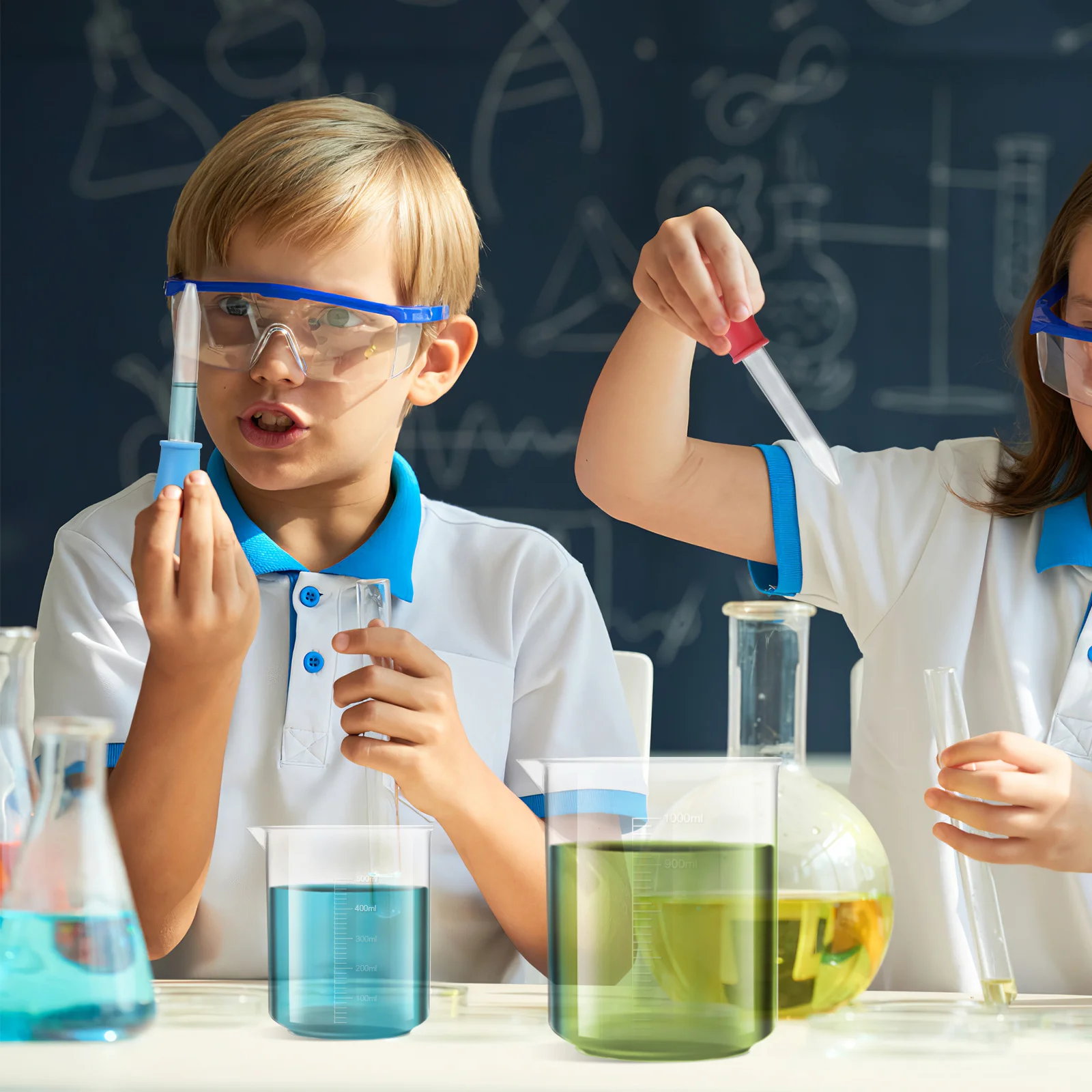 

4pcs Measuring Cups Set 50Ml 250Ml 500Ml 1000Ml Food Grade Plastic Liquid Measuring Jugs V-Shaped Spout For Lab Kitchen Resin