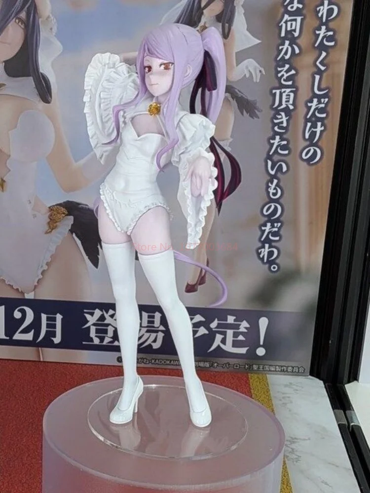 [Pre Sale] Genuine Banpressto Anime Glitter Glamours Overlord Shalltear Bloodfall Wedding Dress Figurine Model Ornament Toy Gift