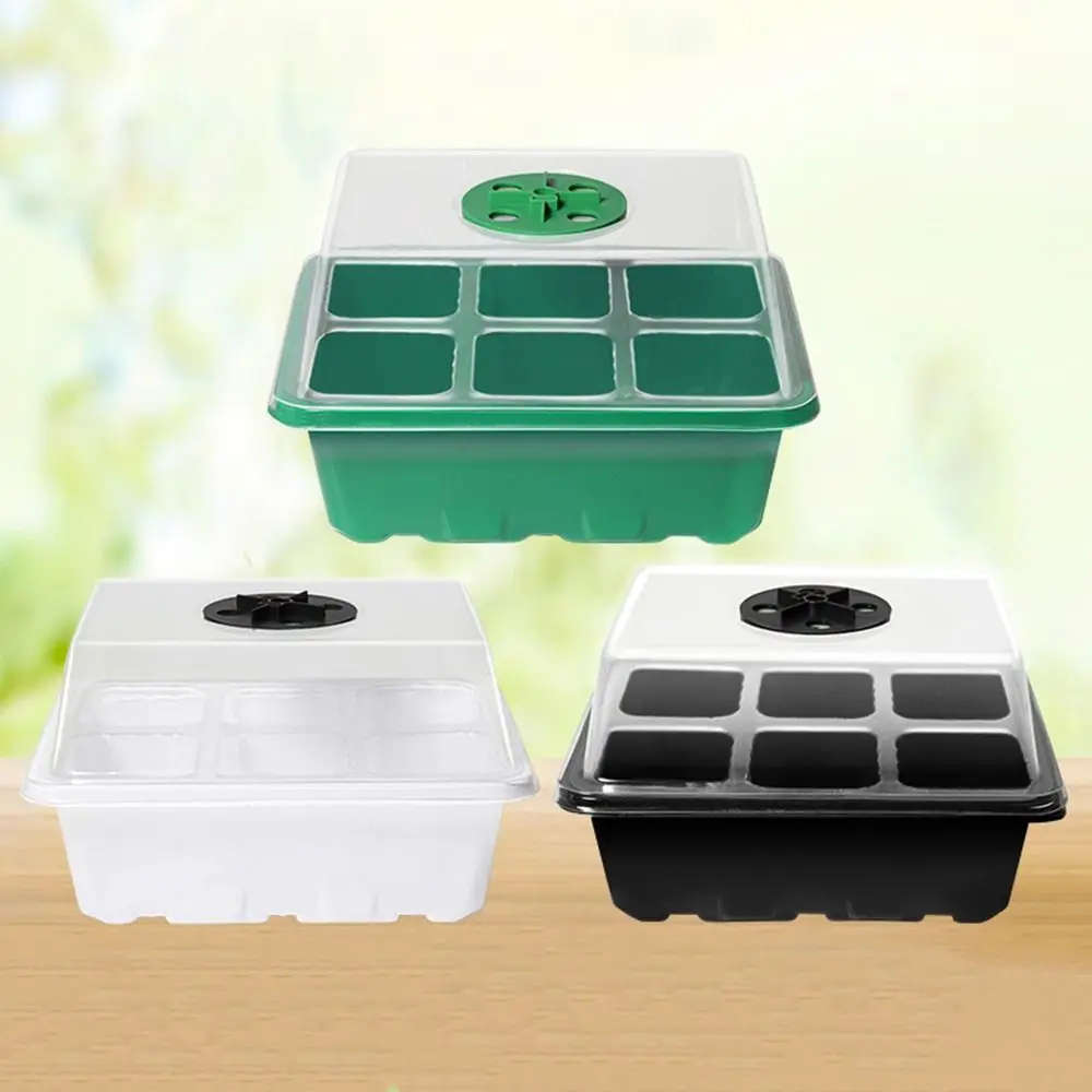 Seedling Starter Trays Reusable Greenhouse Seeding Germination Kit for Seed Growing Garden Nursery Pot