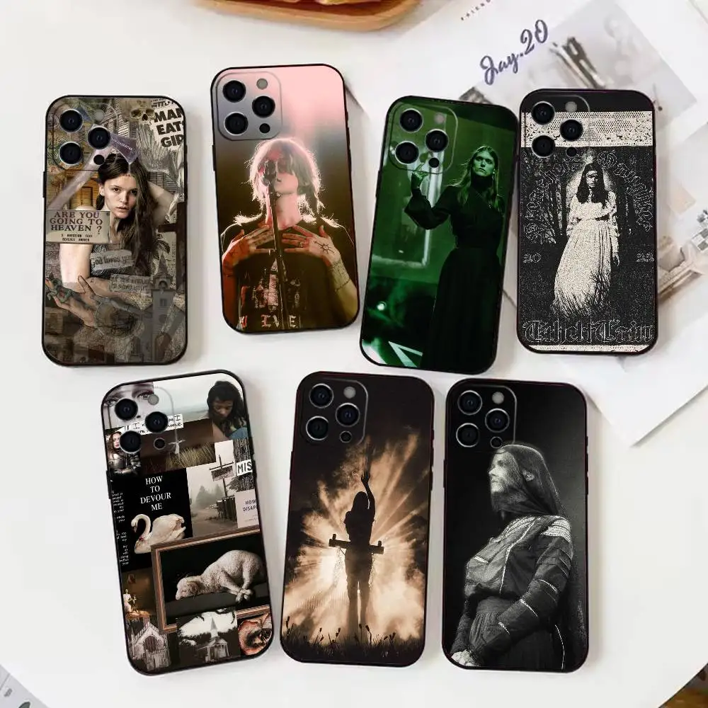 

Singer E-Ethel C-Cain Phone Case For iPhone 17 16 15 14 13 12 Max Plus Silicone Black Cover