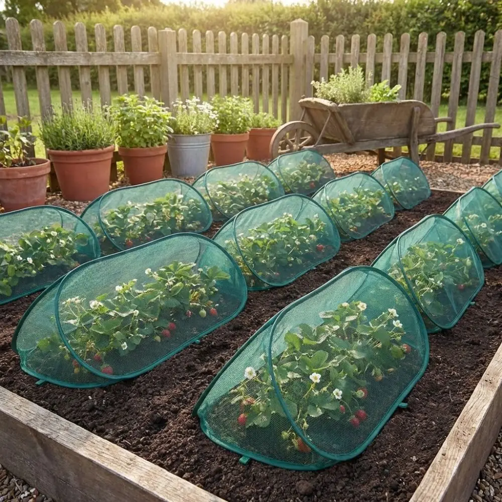 

Folding Plant Protection Netting Anti-frost Insect-proof Mesh Plant Cage Breathable Pop Up Plant Shade Cover