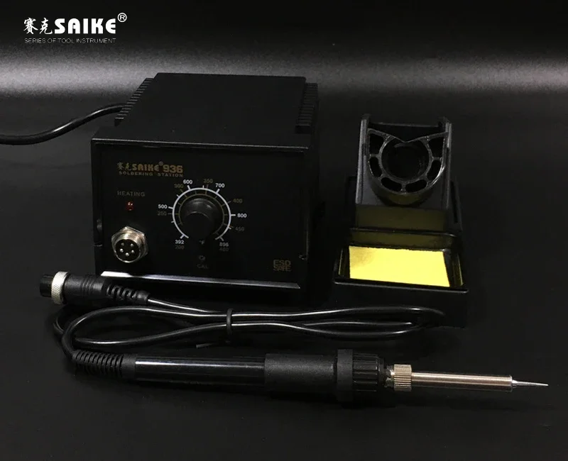 Estación de soldadura SAIKE 936, hierro eléctrico, 50W, estación de soldadura termostática, reparación de soldadura + núcleo de calefacción de cerámica A1322