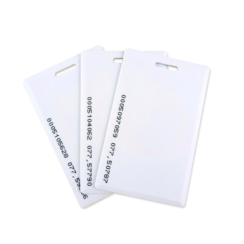 10Pcs/Lot 125Khz RFID TK4100 Thick ID Smart Proximity 1.8mm Rewritable ID Keyfobs Tags Card READ ONLY Sensor Access Control Card