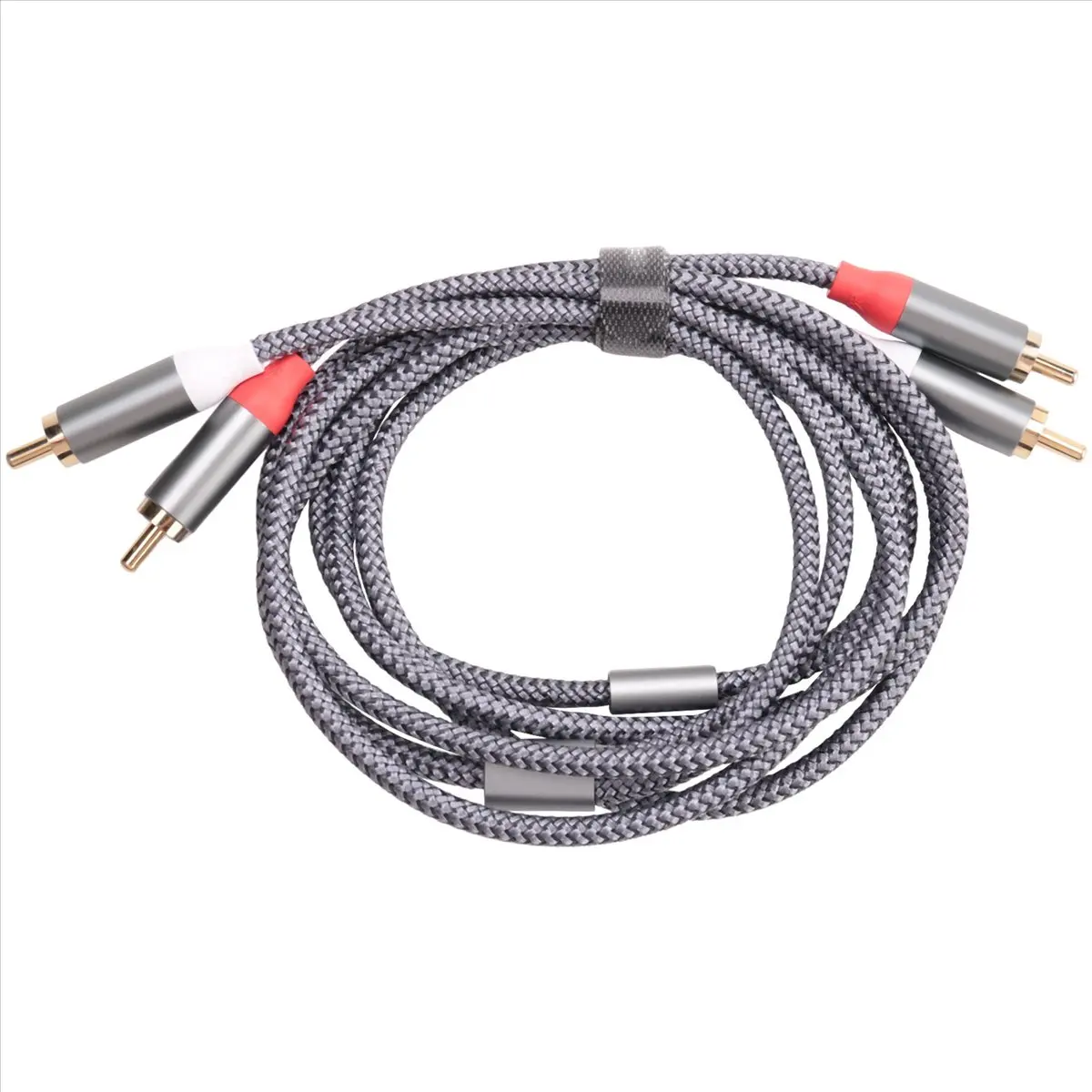 Replacement RCA Stereo Cable, [6Ft/1.8M, Dual Shielded Gold-Plated] 2RCA Male to 2RCA Male Stereo Audio Cable for Home Theater