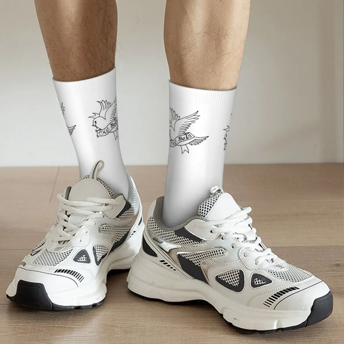 Chaussettes douces et longues pour hommes et femmes, bas d'hiver, bébé CAN Peep