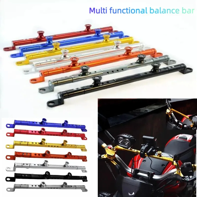 

1pcs Motorcycle CNC Aluminum Balance Bar Extend and multifunctionality Handlebar Cross Bar Motorbike Accessories refit Universal