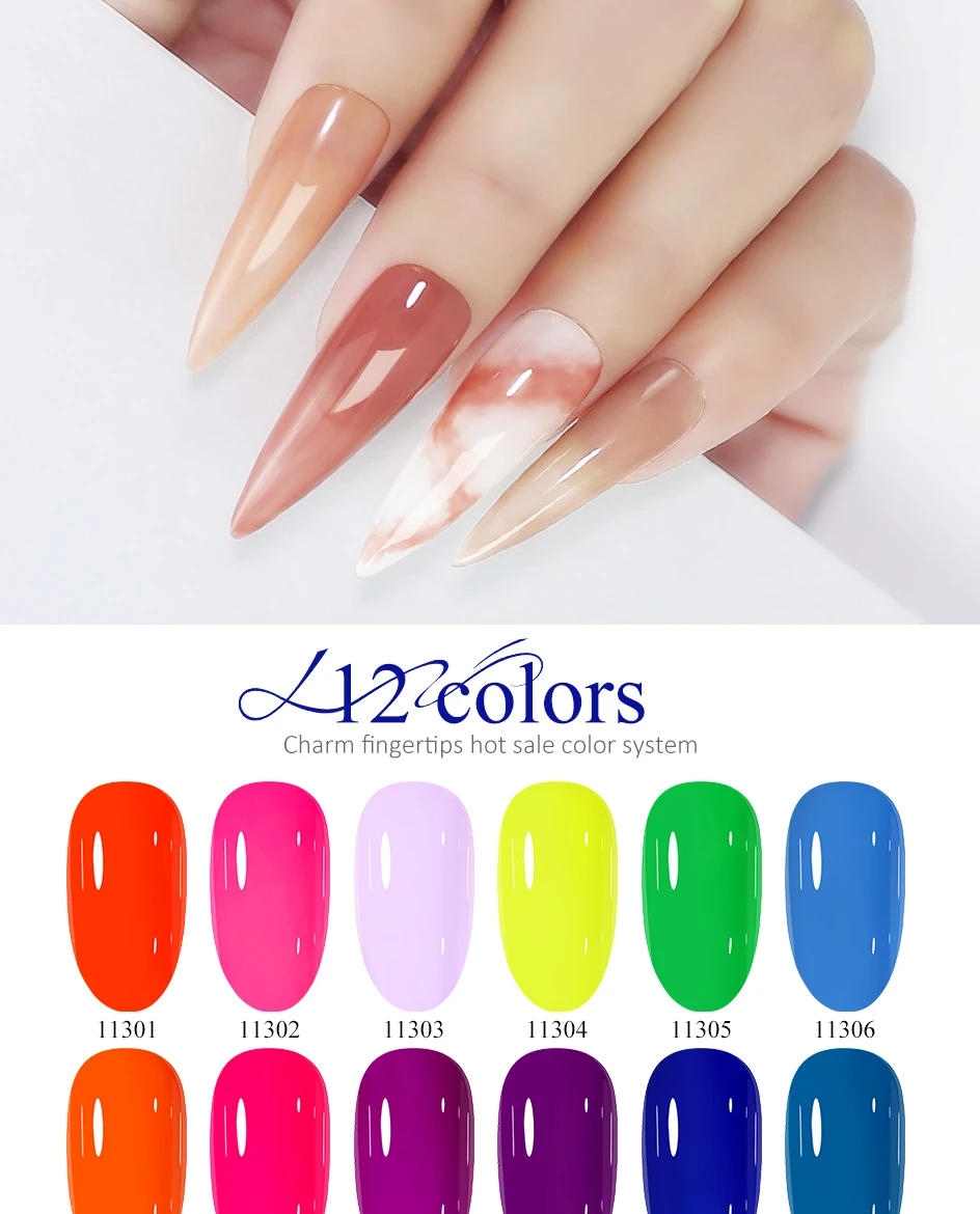 Arte Clavo 15ml 10 Stück HEMA TPO-freies Gel-Nagellack-Set Pastellfarbenes Bonbon-Lack-Kit für Salon Großhandel Großpackung Dropshipping-Lieferung – Detail 4