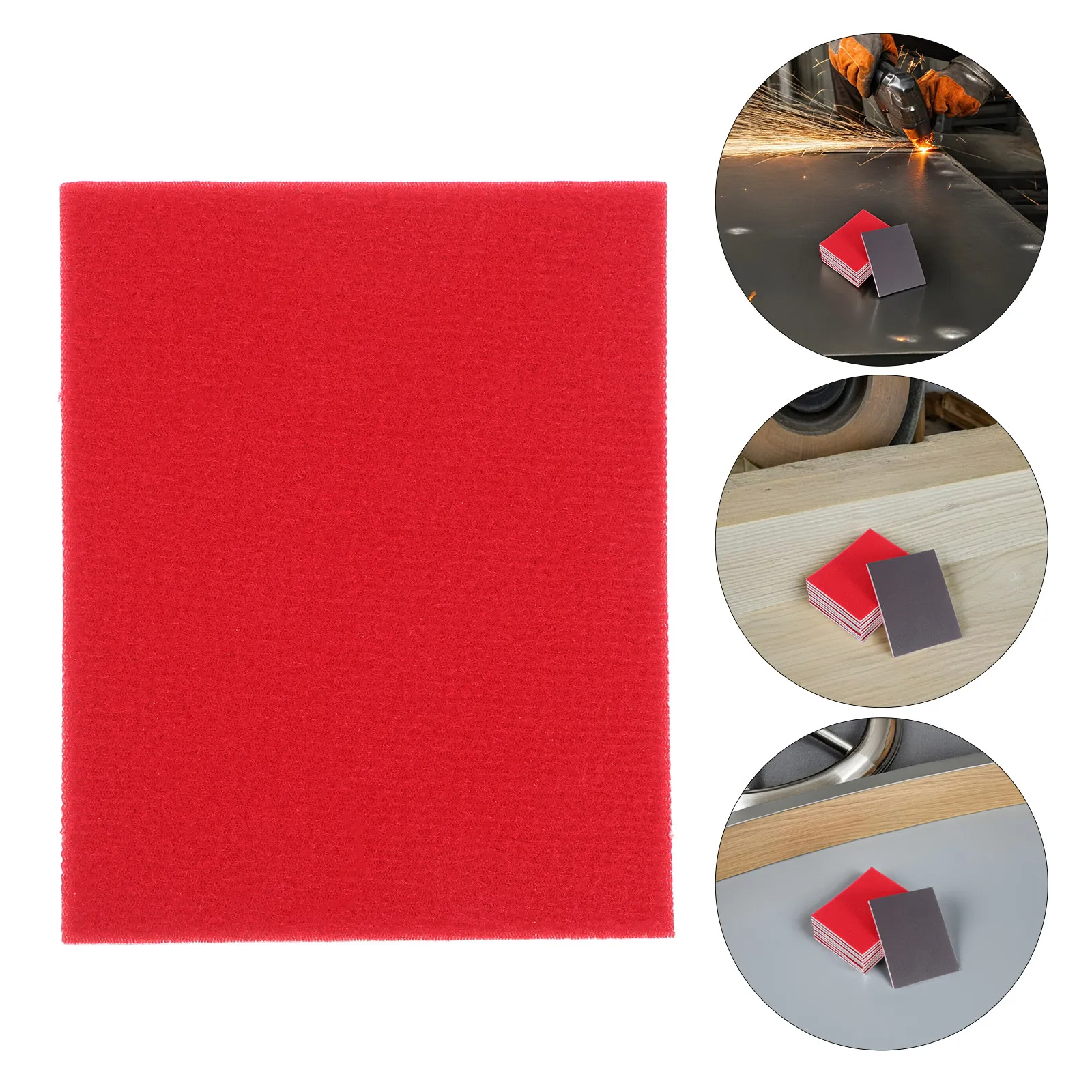 1000-Grit Fine Sanding Sponge Pads Set, 10pcs Soft Abrasive Sponges for Wood, Metal, Plastic & Walls Polishing