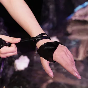 Schöne Handhandschuhe Cyber Punk, dunkles Steampunk Y2k Lolita Manga, Bühnenpercussion, cooles Cosplay, ACC -Covers Hauptverkaufshandschuhe Cyberpunk - №6