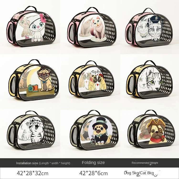 Cat Bag, Transparent Bag, Pet Backpack, Cat Outing, Carrying Bag, Cat Cage, Dog Schoolbag, Pet Bag, Portable Space Bag