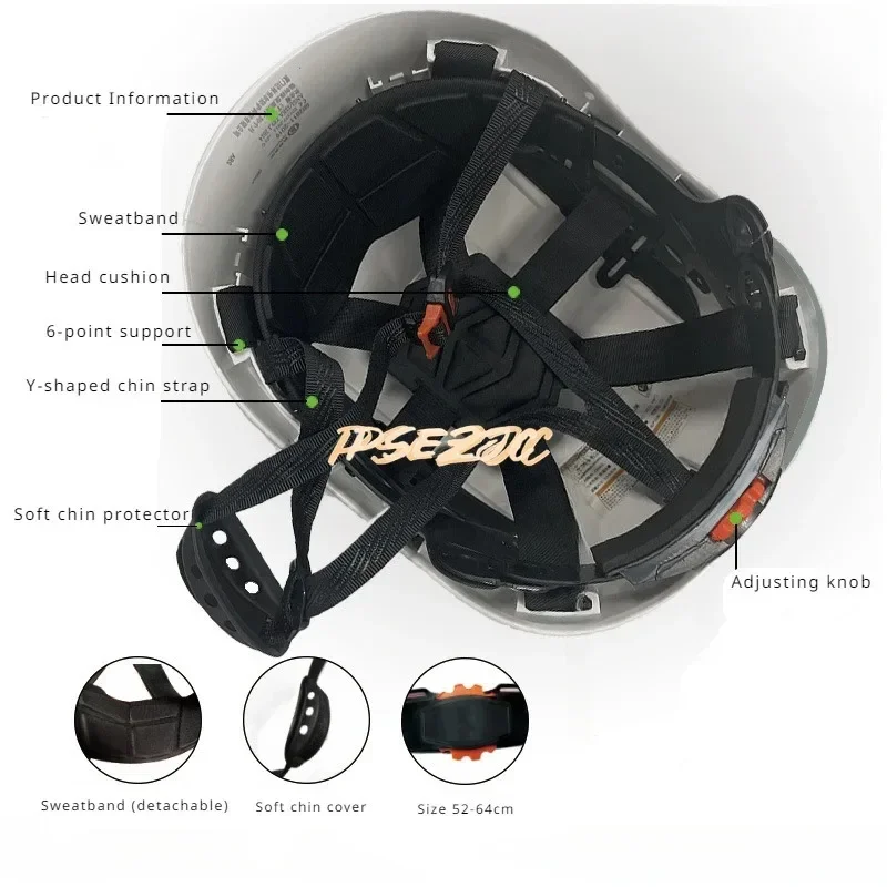 ABS Anti Smashing Construction Site Safety Helmet Rescue Protective High-altitude Operation Protection
