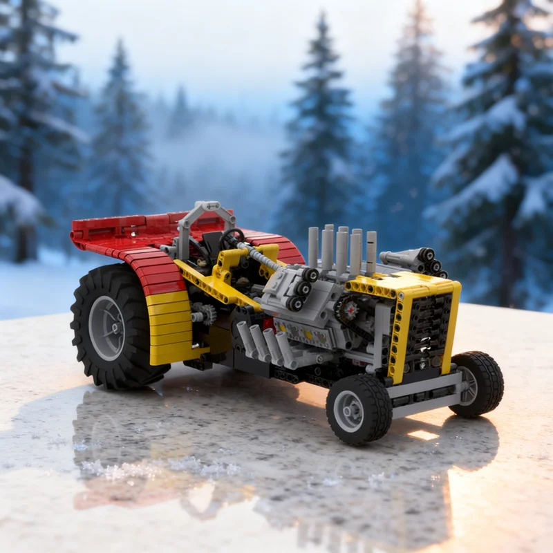 

1062pcs MOC RC Power Puller Technical Model Building Blocks Architecture Toy DIY Creative Education Christmas Gifts Idea Brick