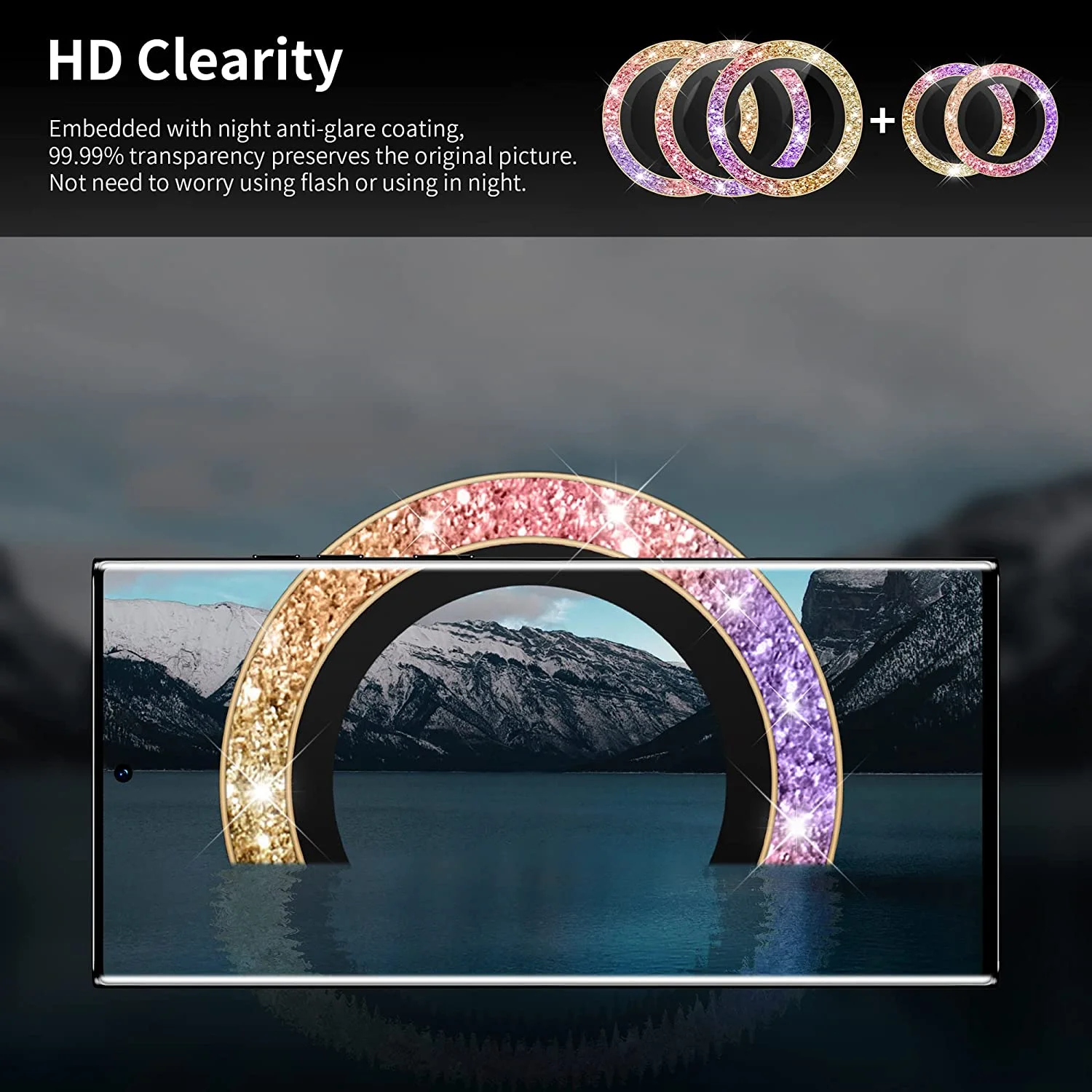 2pcs camera Lens Protector For Samsung Galaxy S25 S23 S24Ultra Glass Back Drop-Proof Phone Camera Protection Case For S22 A55A15