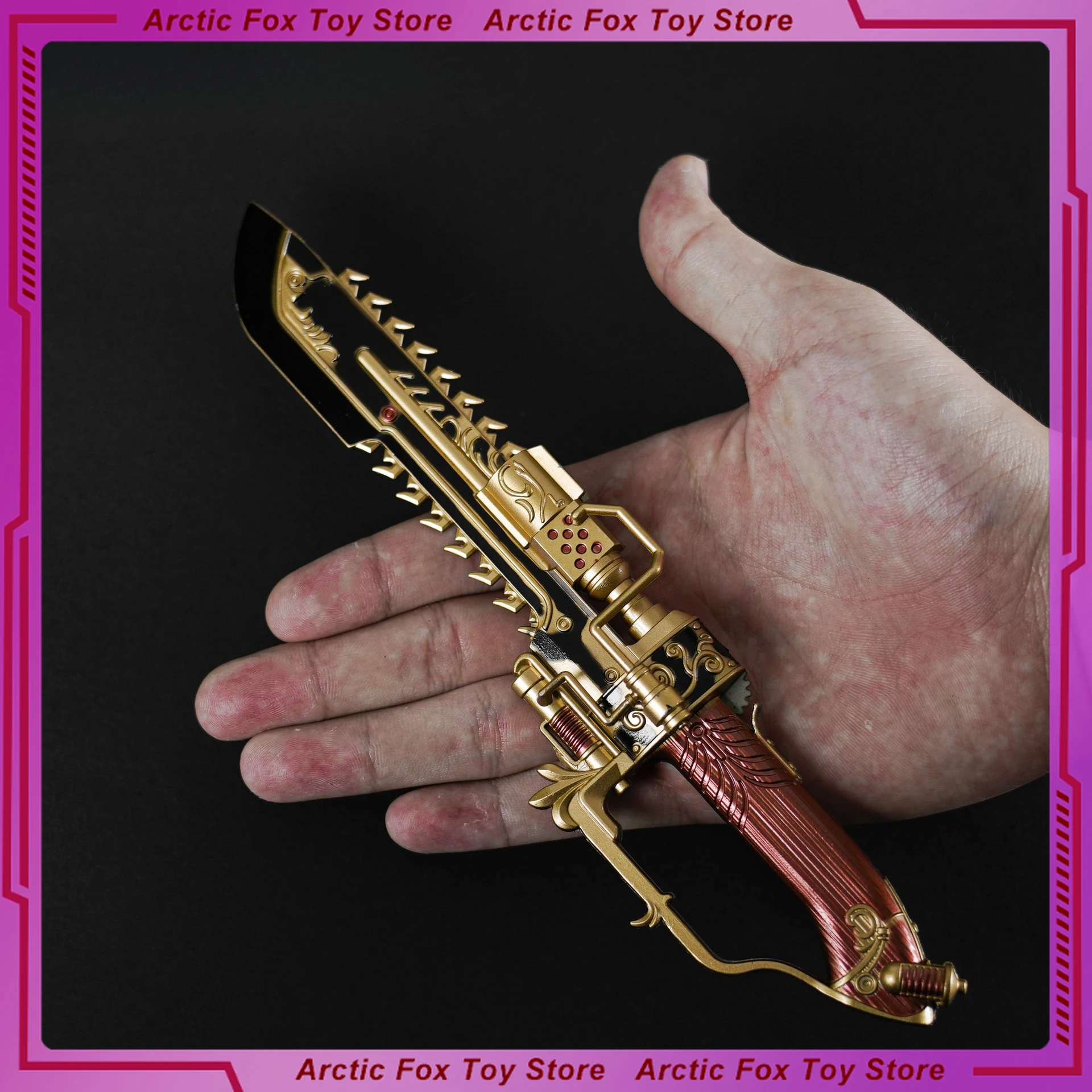 Lame de scie à chaîne pour jeu d'opération Delta, 15cm, accessoires, modèle de périphériques de jeu, ornements de bureau, Collection artisanale, cadeau, jouet pour enfants