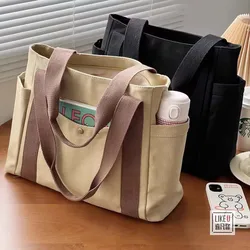 Borsa a tracolla in tela da donna di grande capacità borsa a tracolla per pendolari per studenti Casual di moda borsa per la spesa borsa Versatile