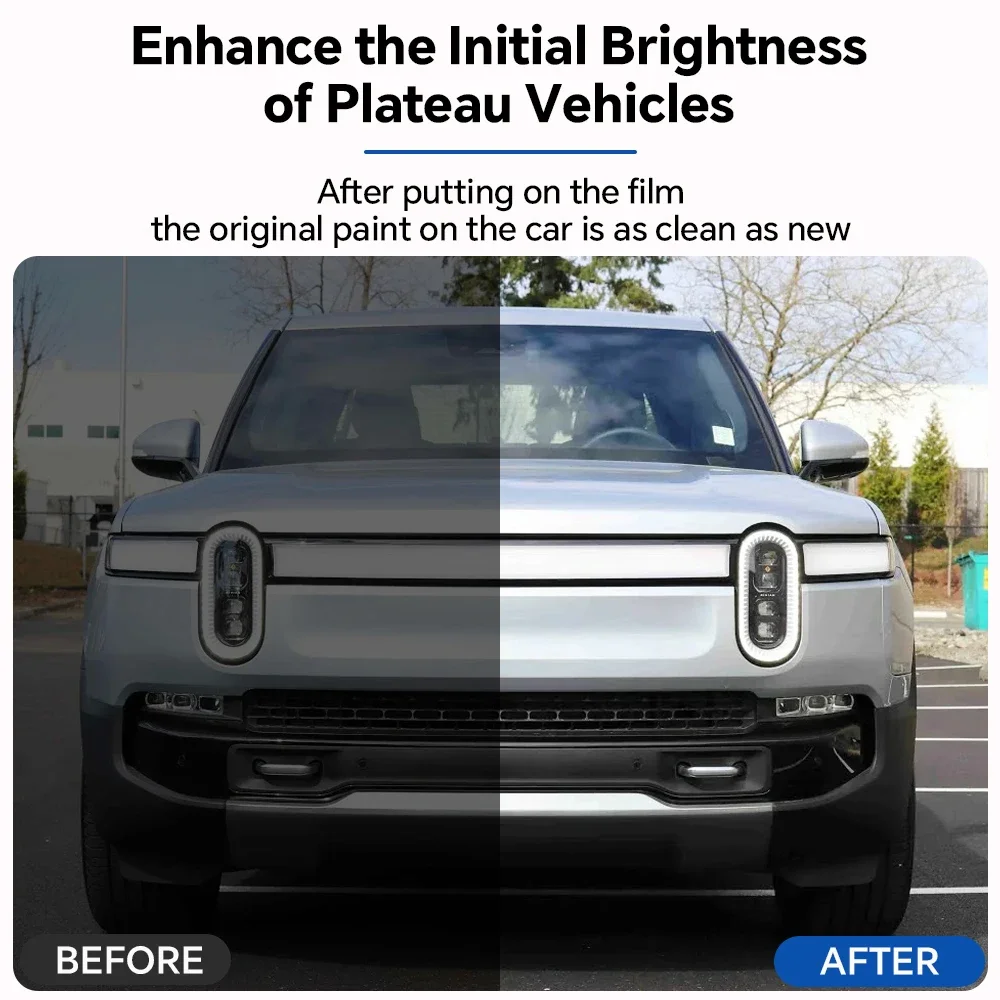 For Rivian R1T 2021 2022 2023 TPU Pre-Cut Paint Protection Film PPF Car Body Transparent Sticker Anti-Scratch Resistant Covers
