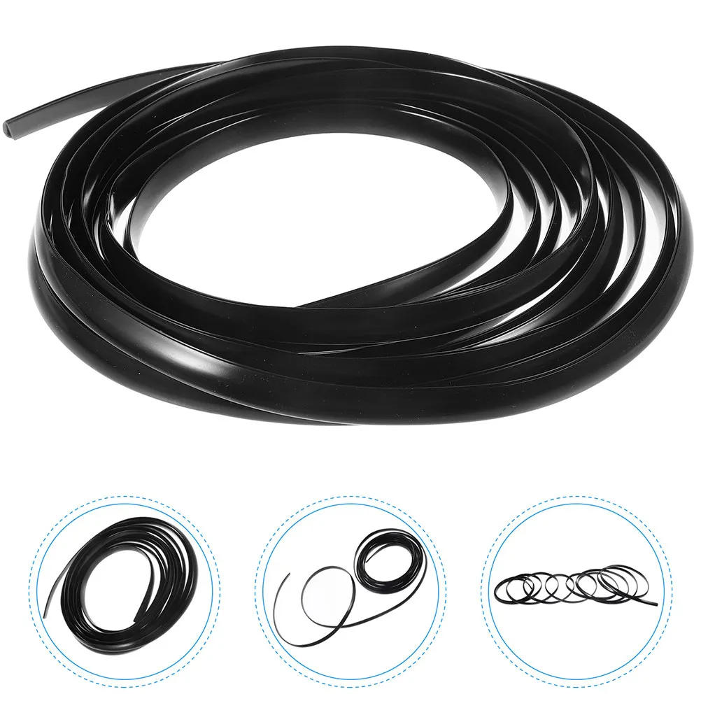 6 Meter Automotive Door Edge Seal Strip Rubber Weatherproof Car Door Sealing Strip Quiet Driving Scratch Resistant Self-Adhesive