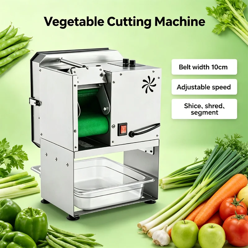 Electric Vegetable Cutter Small Dual Speed Stainless Steel Quick Convenient Scallion Cutting Machine For Supermarket