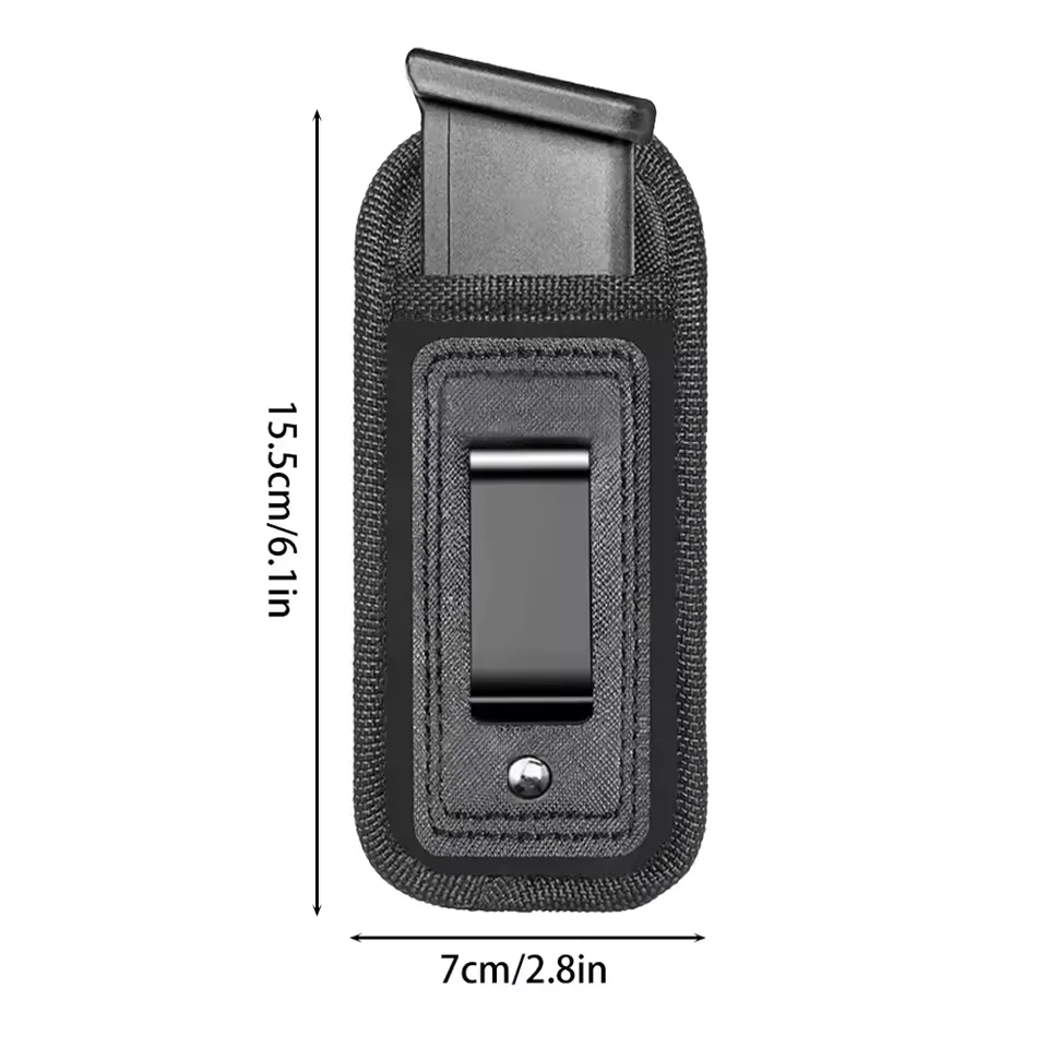 隠しマガジンポーチホルスターマグホルダーベルトクリップ 9 ミリメートル .40 ミリメートルピストルグロック 19 21 22 23 ルガー SR40 フルサイズ XD ベレッタ用
