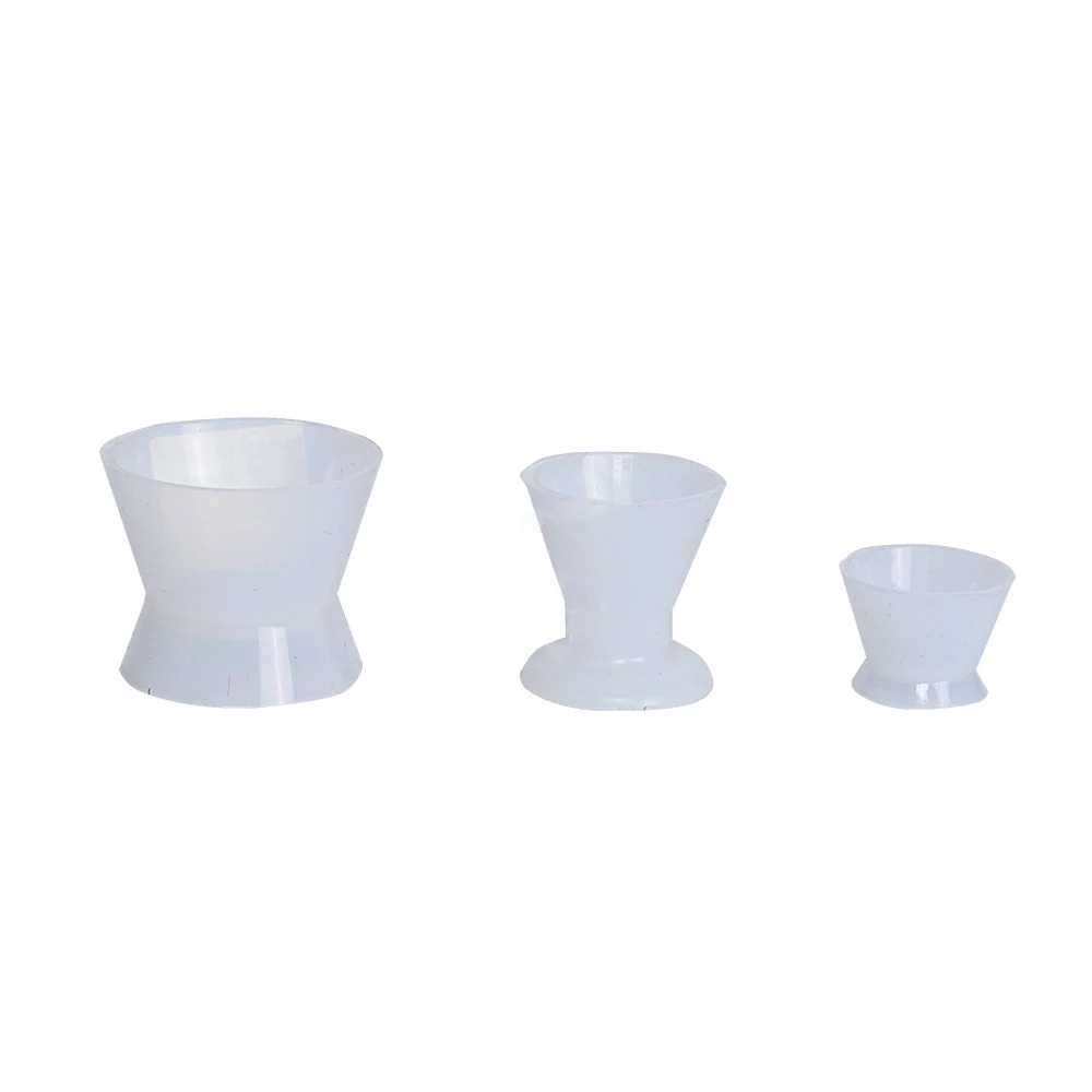 5pcs Dental Silicone Mixing Bowl Flexible Silicone Rubber Mixing Cups Dentist Tools Dentistry Products Cotisen Dentist Tools