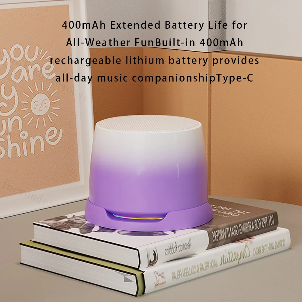 

Stylish New Magnetic Mini Portable Small Cannon Bluetooth Speaker with Multi-functional Stand, Outdoor Atmosphere Light