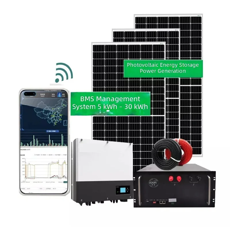 European solar photovoltaic power generation system 48V battery photovoltaic off-grid system inverter integrated energy storage view 6