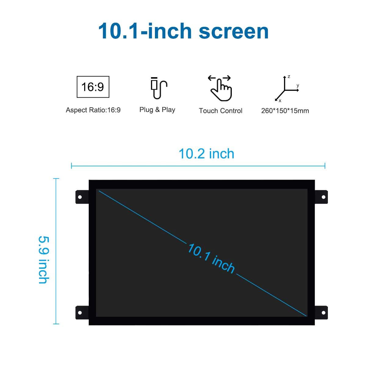 Contrôleur LCD intégré Linux, carte de développement, Open Source, Android et Ubunary, fonction complète, 2 Go, 16 Go, 10.1"