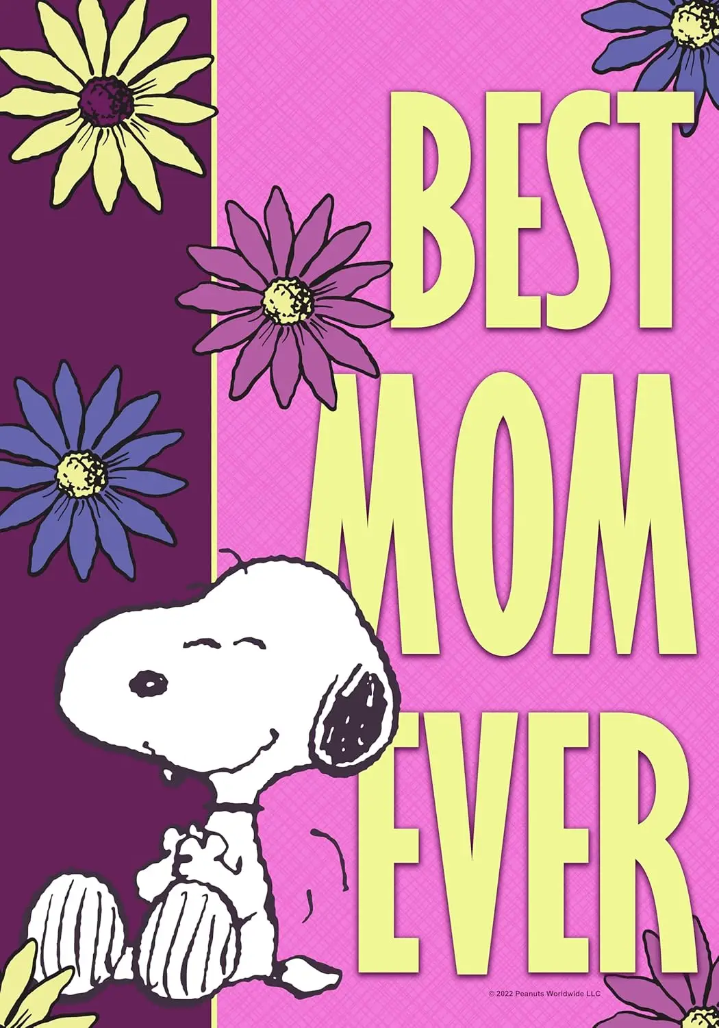 PEANUTS Best Mom Ever Snoopy Garden Flag, 12.5