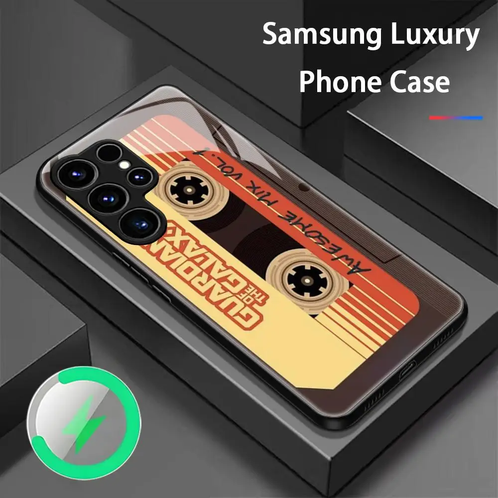 Videotape Creative fun fashion ins Phone Case For Samsung S26 S25 S24 S23 S22 S21 S20 Plus Ultra Note20 Glass Magnetic Case