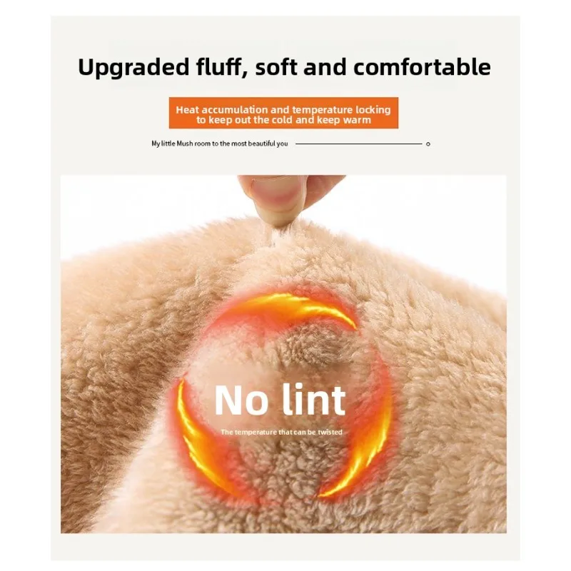 الشتاء صوف مبطن Sweatpants النساء عالية الخصر فضفاضة تناسب السراويل القطنية الحرارية لينة أفخم بنطلون صالة في الهواء الطلق ارتداء عادية #6