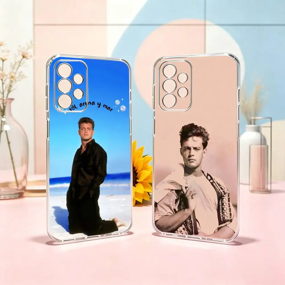 L-Luis Miguel-L Singer  Phone Case Transparent Silicone Soft For Samsung S25,S24,S21,S22,S23,S30,Ultra,S20,Plus,Fe Gift