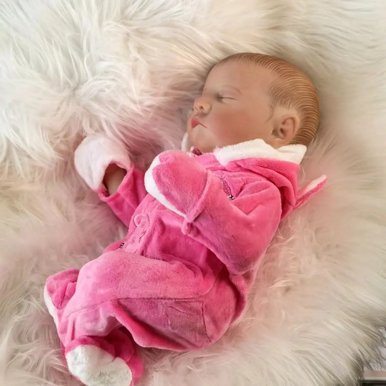 18 inch/48 cm Sleeping Reborn Baby Dolls Full Body Silicone Vinyl Girls Newborn Doll Cute Toddler DIY Toy Birthday XMAS Gift