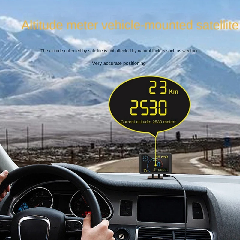 

4.7 Inch HUD Car Head Up Display Multi-Function HUD Car Head Up Display Black HUD Car Head Up Display