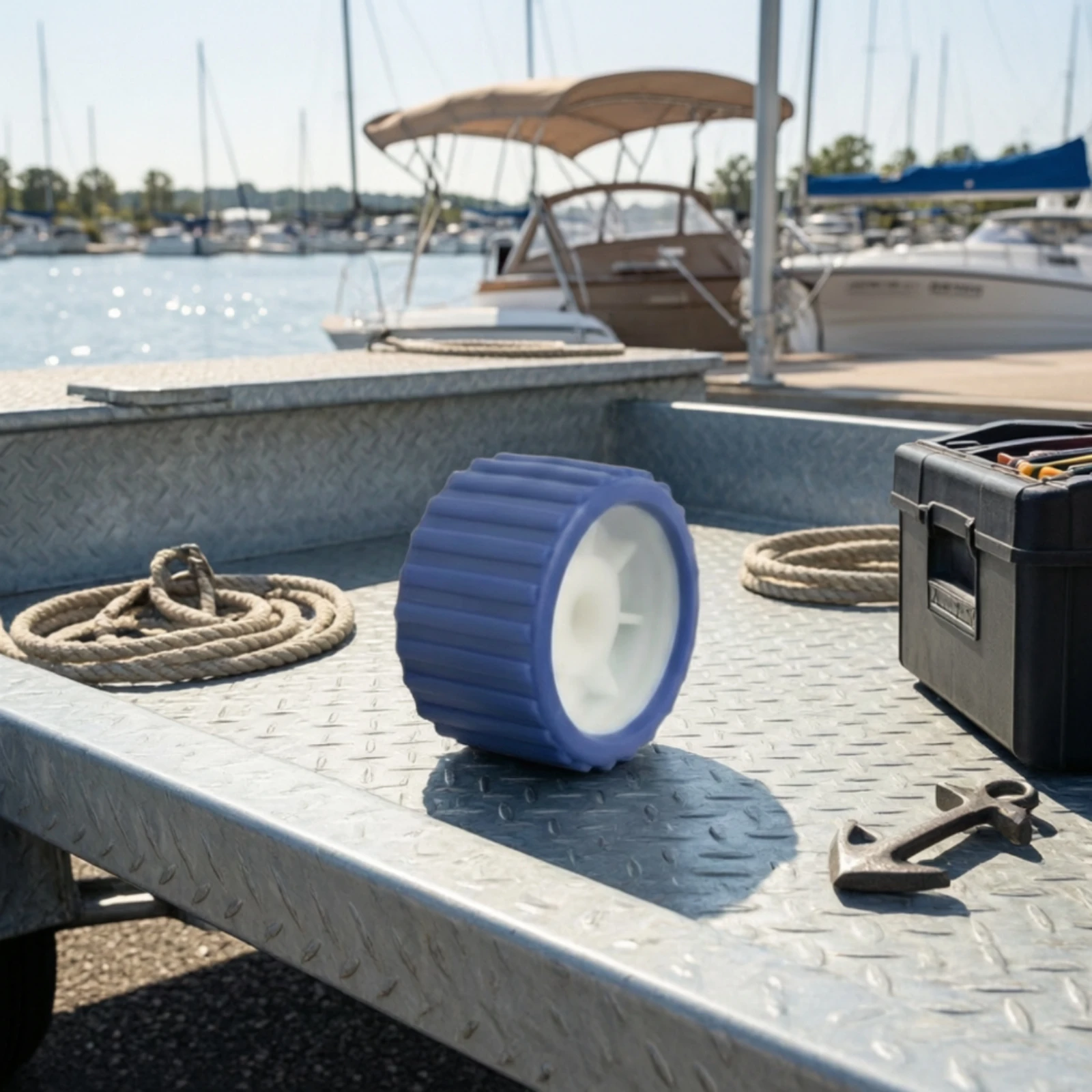 

Boat Trailer Keel Roller Molded Boat Trailer Roller Sturdy Heavy-Duty for Yacht Owners