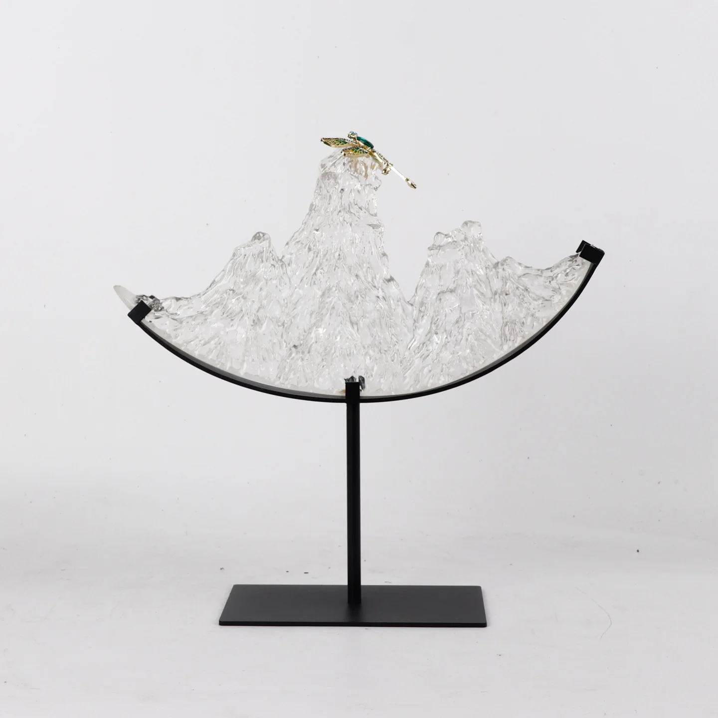 

DSA New Chinese Ornament Art Sculpture Transparent Mountain Decoration Model Room Furniture Bogu Frame Club Hotel Decoration