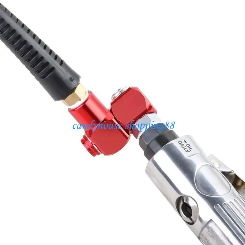 

D7YE Air Hose Connector Convenient 360 Degree Rotate Pneumatic Tool Adapter Alloy
