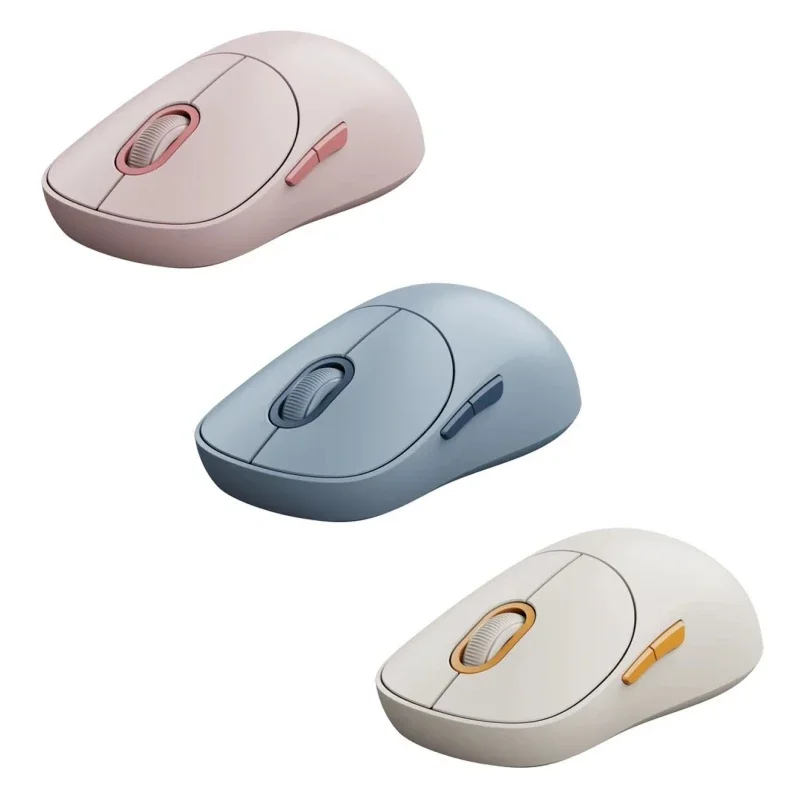 ماوس Xiaomi اللاسلكي الأصلي 3 طقم بلوتوث 2.4 جيجا هرتز وضع مزدوج 1200 ديسيبل متوحد الخواص مستشعر عالي الدقة ماوس صامت يدعم Windows MacOS #3