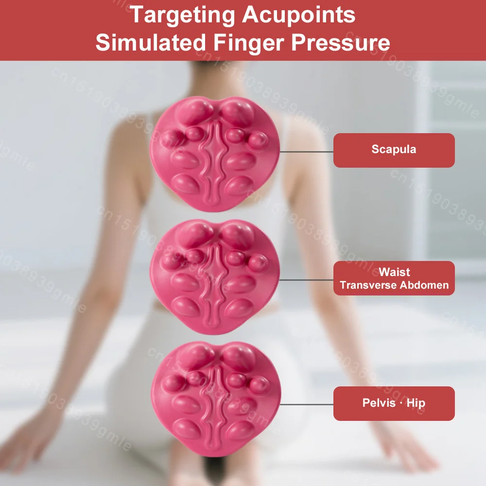 Ergonomic Massage Pad Shoulder Blade Dredging Acupuncture Point Massager Acupressure Improvement Low Back Pain Massage Pillow