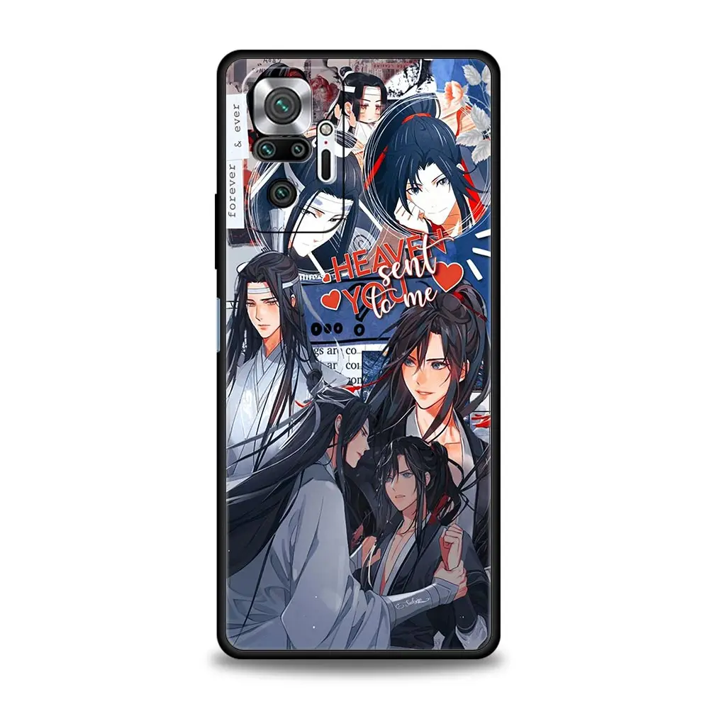 أنيمي مو داو زو شي MDZS الحال بالنسبة شاومي Redmi نوت 11 10 9s برو K50 7 8 9 8A 9A 9C 8T 9T 11T 5G K40 الألعاب غطاء الهاتف كوكه