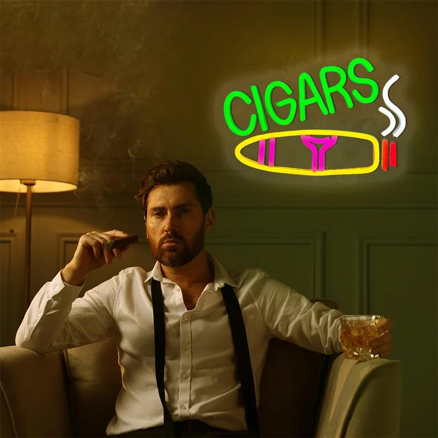 USB Bright Led Advertising Display for Smoking Lounge or Vape Shop Hookah Neon Sign for Bar Smoke Shop or Man Cave Decor view 3