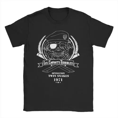

Men Solid Snake Game T Shirt Metal Gear Cotton Tops Funny Short Sleeve O Neck Tees Classic T-Shirts