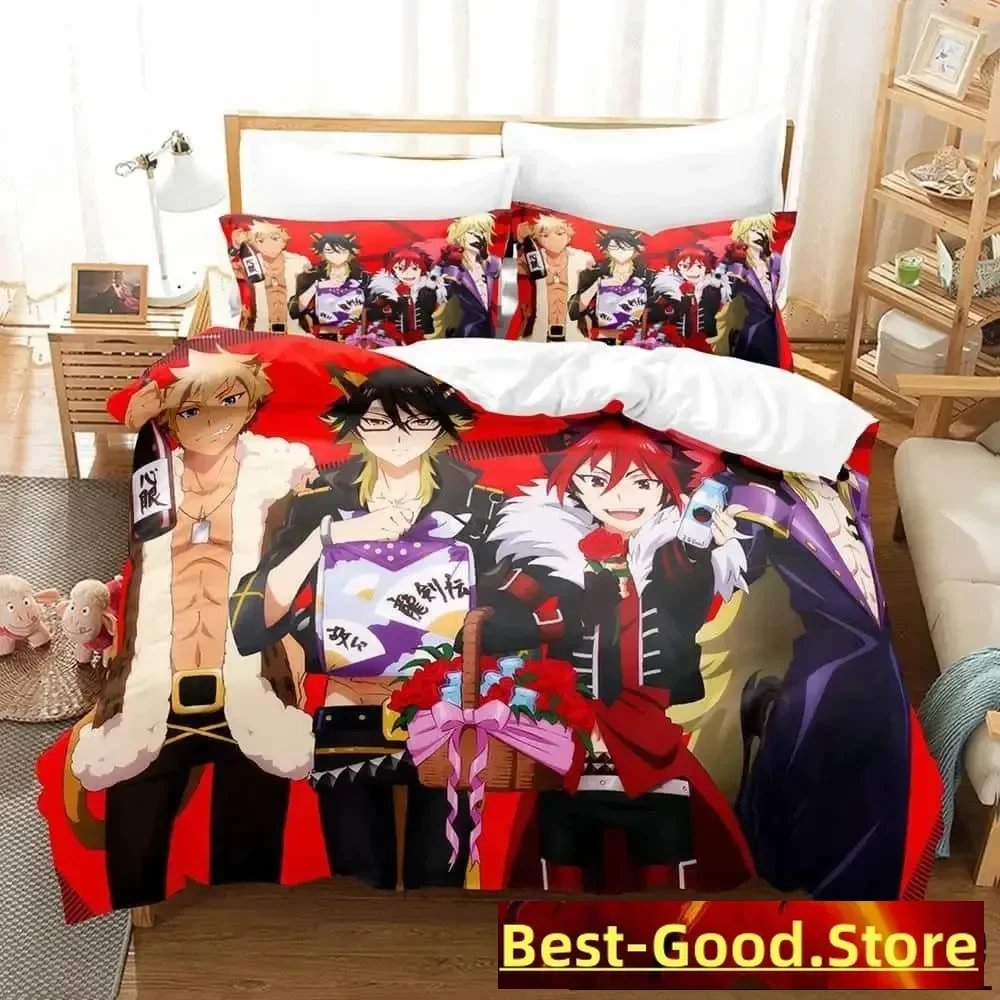 

3D Kawaii Cute Girls Show By Rock! Bedding Set Duvet Cover Sheet Printed Pillowcase Bed Full Queen King Size Comforter Bedroom