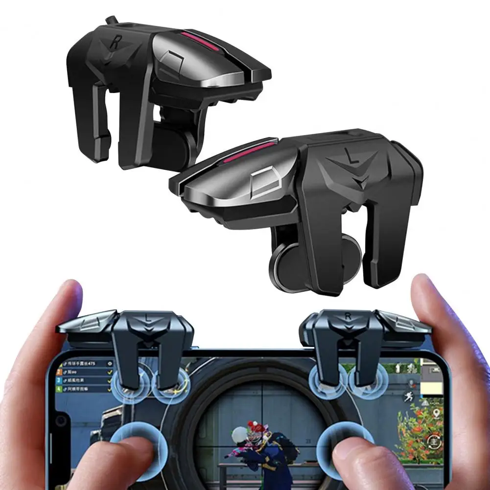 Wygodne mobilne spustaki do gier, łączenie sześcioma palcami, antypoślizgowe joysticki do gier, klipsy, kontroler do gier mobilnych, spustaki. — zdjęcie produktu 3