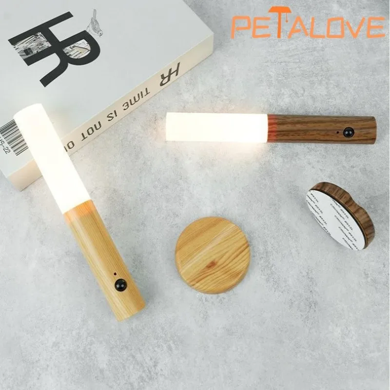 

LED USB Night Light Magnetic Wall Lamp Kitchen Cabinet Closet Light Home Staircase Bedroom Table Move Lamp Bedside Lighting