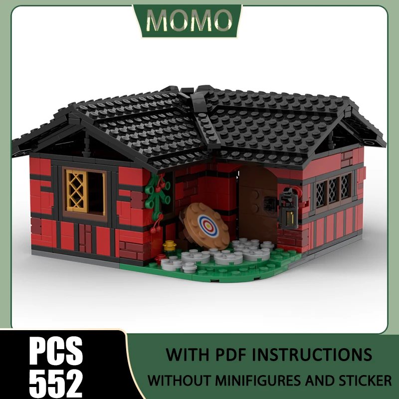 

Castle Model Moc Building Blocks Modular Medieval Barracks Model Model Technology Bricks DIY Assembly Construstion Gift Toy