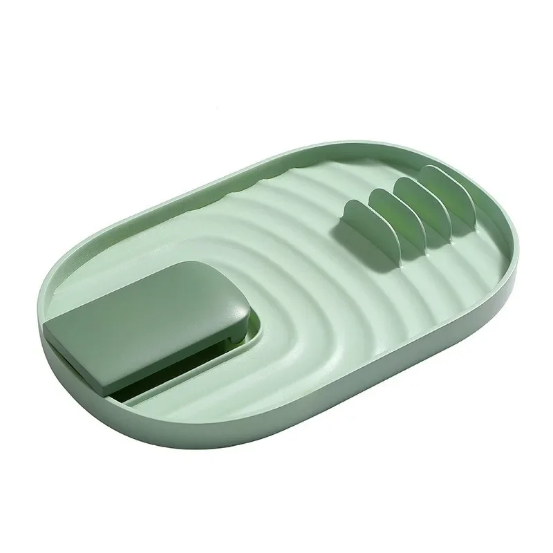 Best Multifunction Holder Ladle Spoon Rest Utensil Organizer Spatula Racks Pad Kitchen Storage Shelf Pot Lid