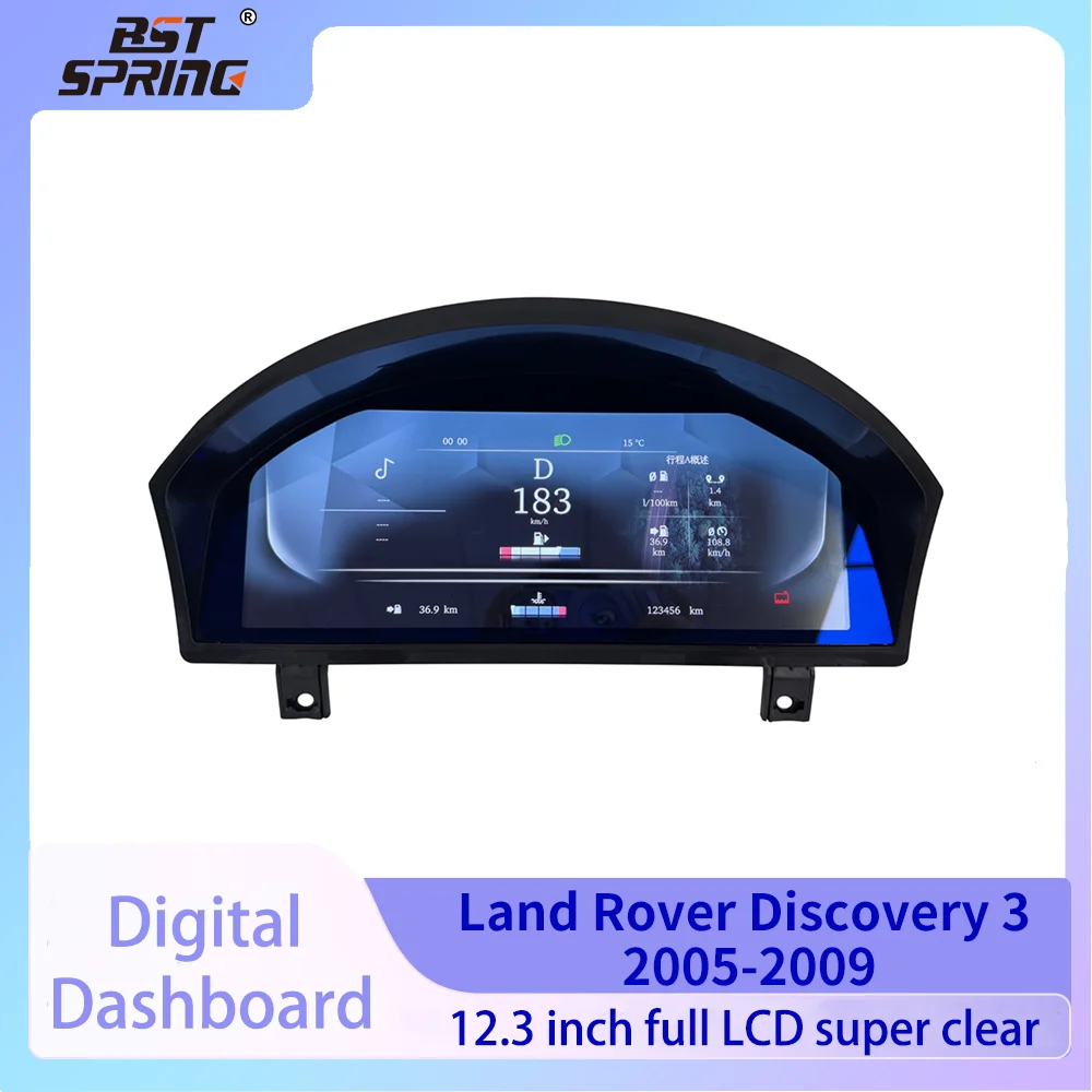 

Digital Instrument Cluster Dashboard Panel For Land Rover Discovery 3 2005-2009 Speedometer Virtual Cockpit Display