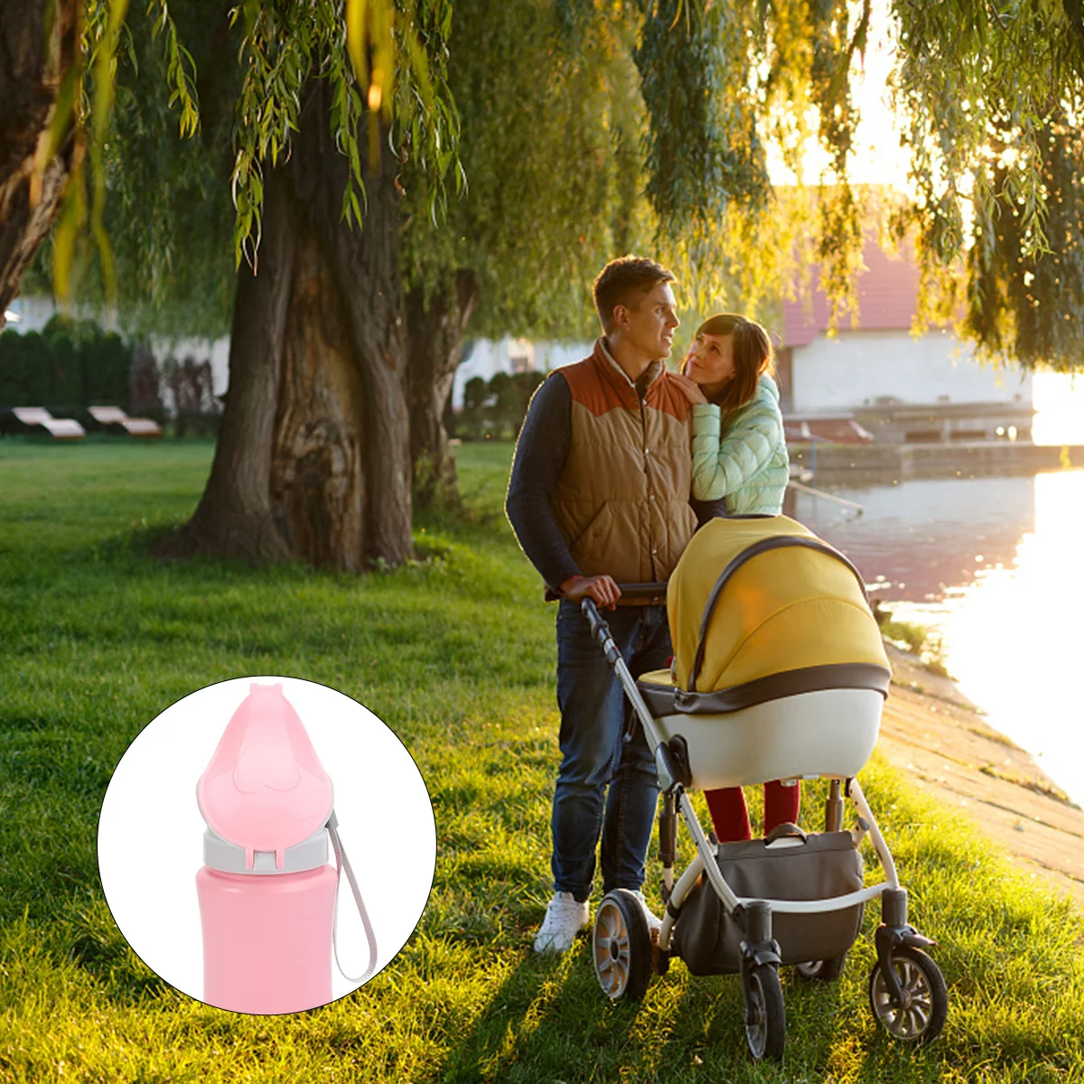 어린이용 핑크 자동차 모양 소변기 휴대용 가벼운 여행용 화장실 귀여운 무결점 누수 방지 자동차용 소변기 여자 아기 어린이용