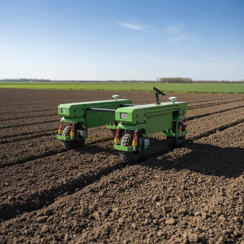 Electric Drive Autosteeting Agricultural Robot Platform With GPS Navigation For Precision Farming Use